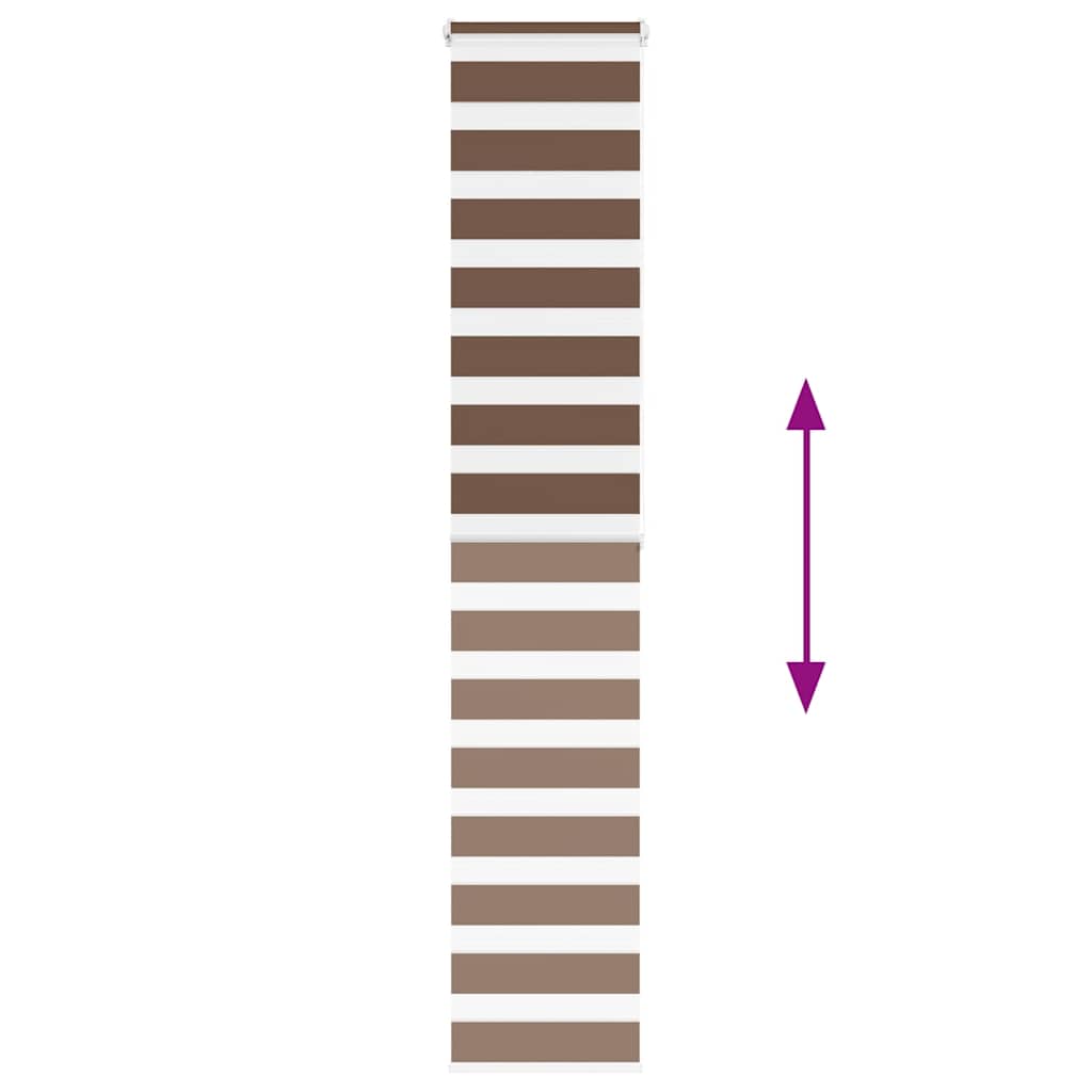 Store double enrouleur marron 45x200 cm Largeur du tissu 40,9 cm Polyester