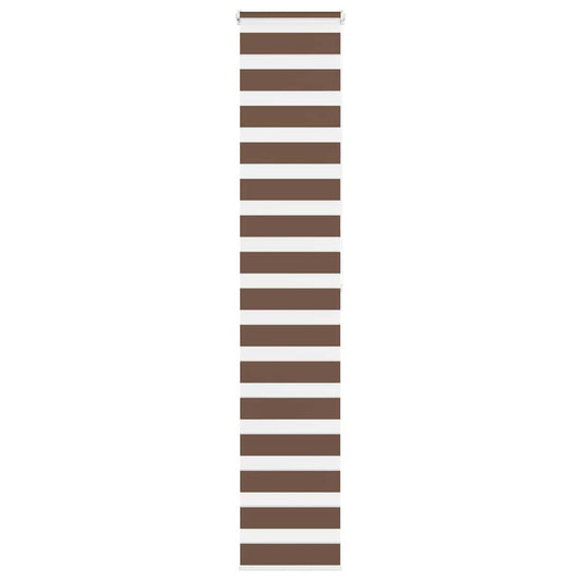 Store double enrouleur marron 50x200 cm largeur tissu 45,9 cm polyester