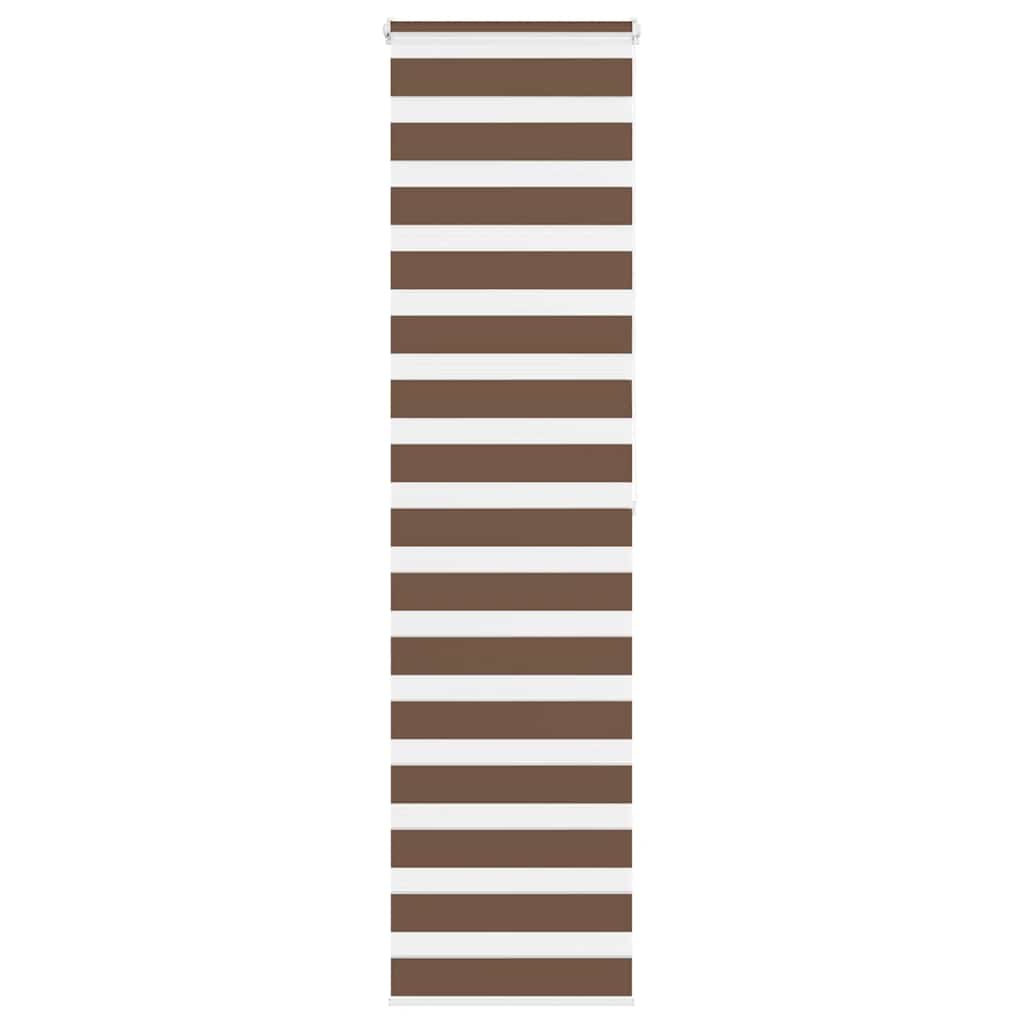 Double Roller Blind Brown 55x200 cm Fabric Width 50.9 cm Polyester