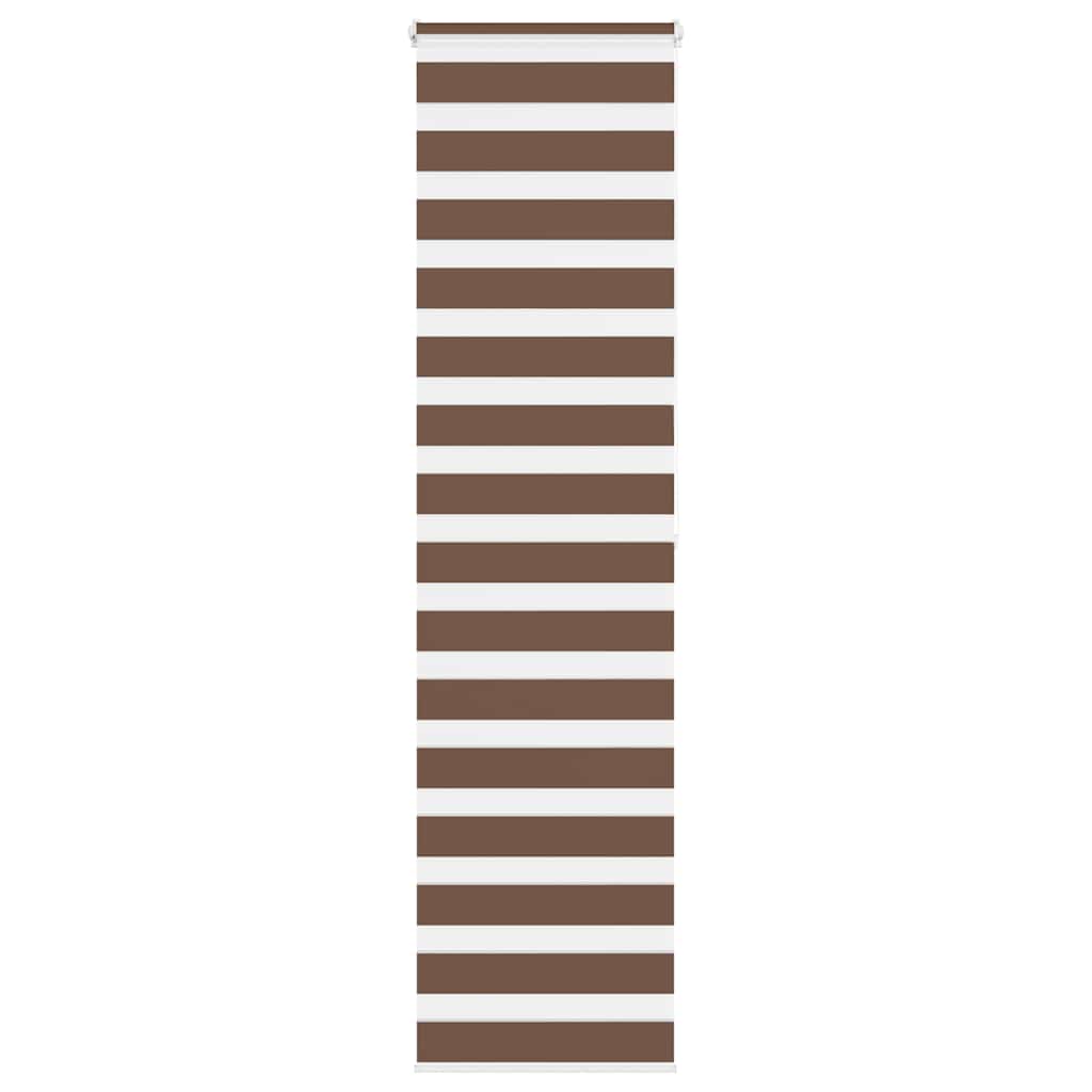 Store double marron 60x200 cm largeur tissu 55,9 cm polyester