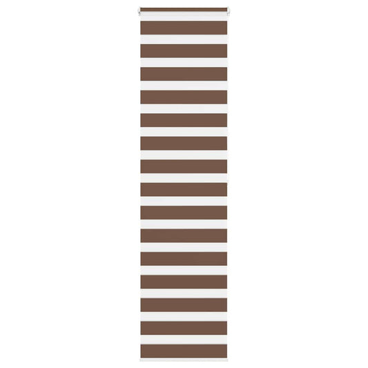 Store double marron 60x200 cm largeur tissu 55,9 cm polyester