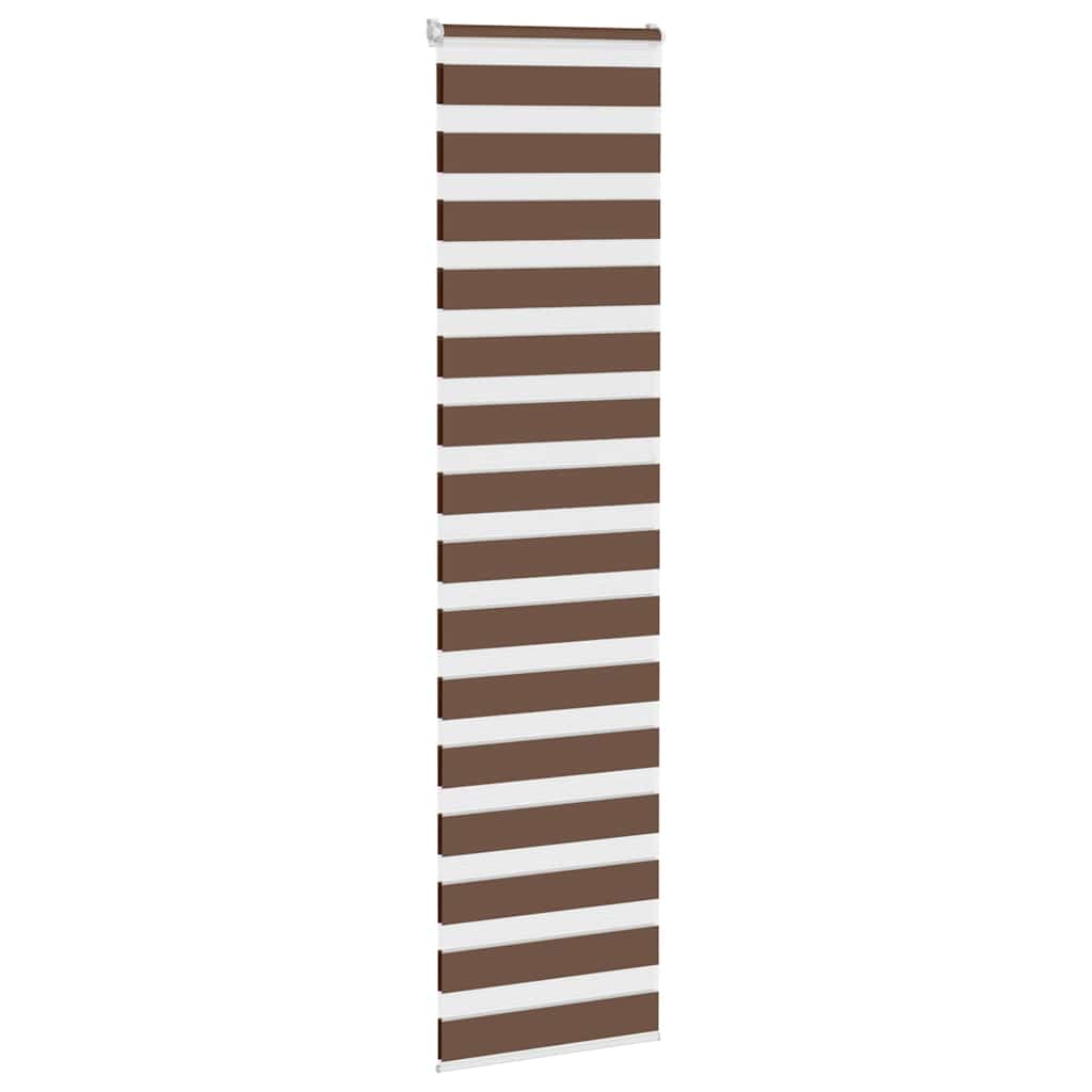 Store jour/nuit marron 65x200 cm Largeur du tissu 60,9 cm Polyester