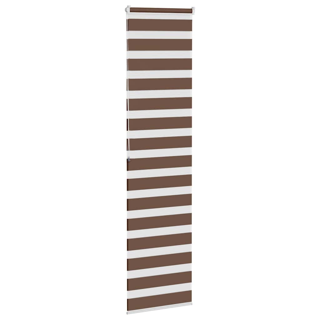 Store jour/nuit marron 65x200 cm Largeur du tissu 60,9 cm Polyester