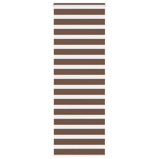 Store enrouleur double marron 85x200 cm Largeur du tissu 80,9 cm Polyester