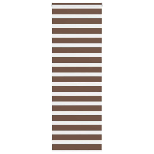 Double Roller Blind Brown 90x200 cm Fabric Width 85.9 cm Polyester
