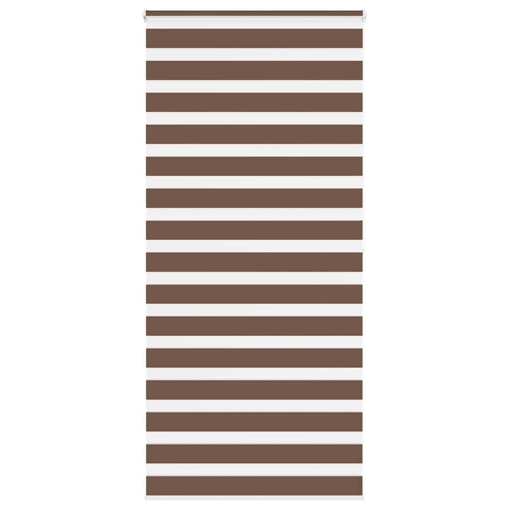 Store double marron 105x200 cm largeur tissu 100,9 cm polyester