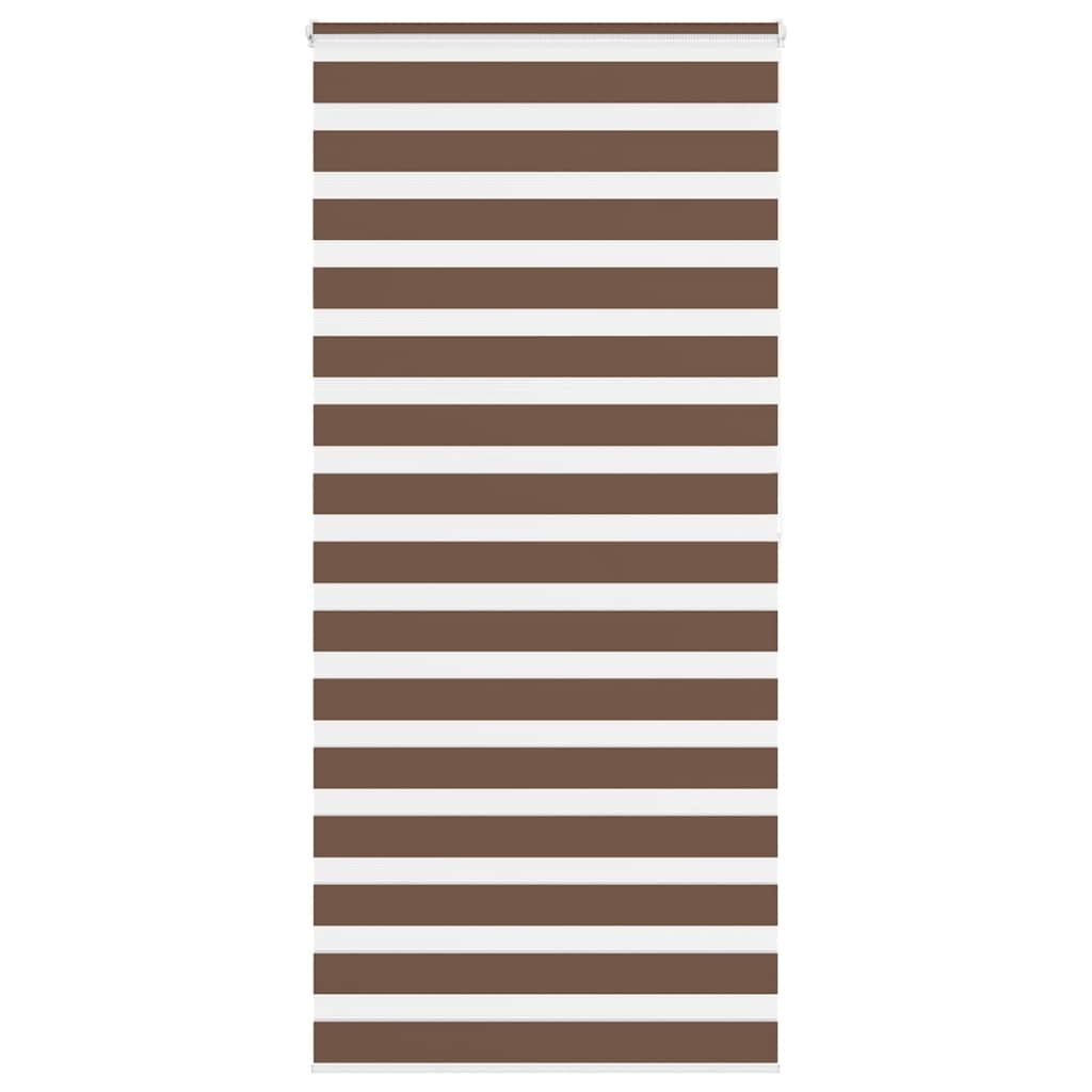 Store double marron 115x200 cm largeur tissu 110,9 cm polyester