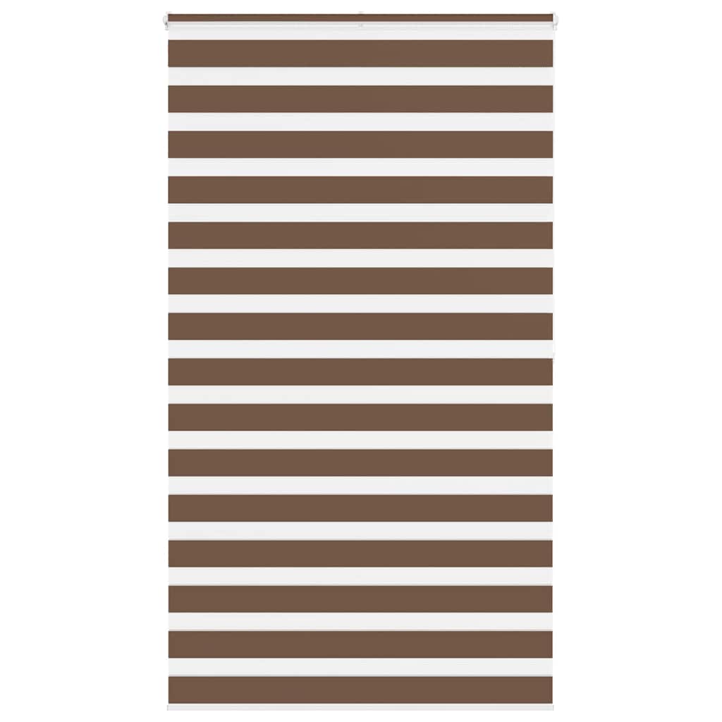 Dual Roller Blind Brown 120x200 cm Fabric Width 115.9 cm Polyester
