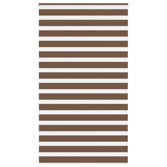 Store enrouleur double marron 120x200 cm largeur tissu 115,9 cm polyester