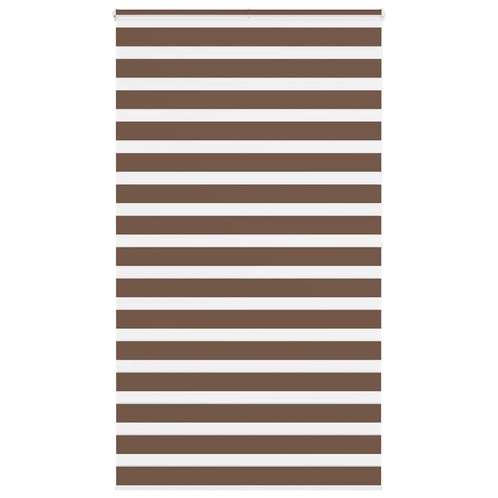Store double marron 135x200 cm largeur tissu 130,9 cm polyester