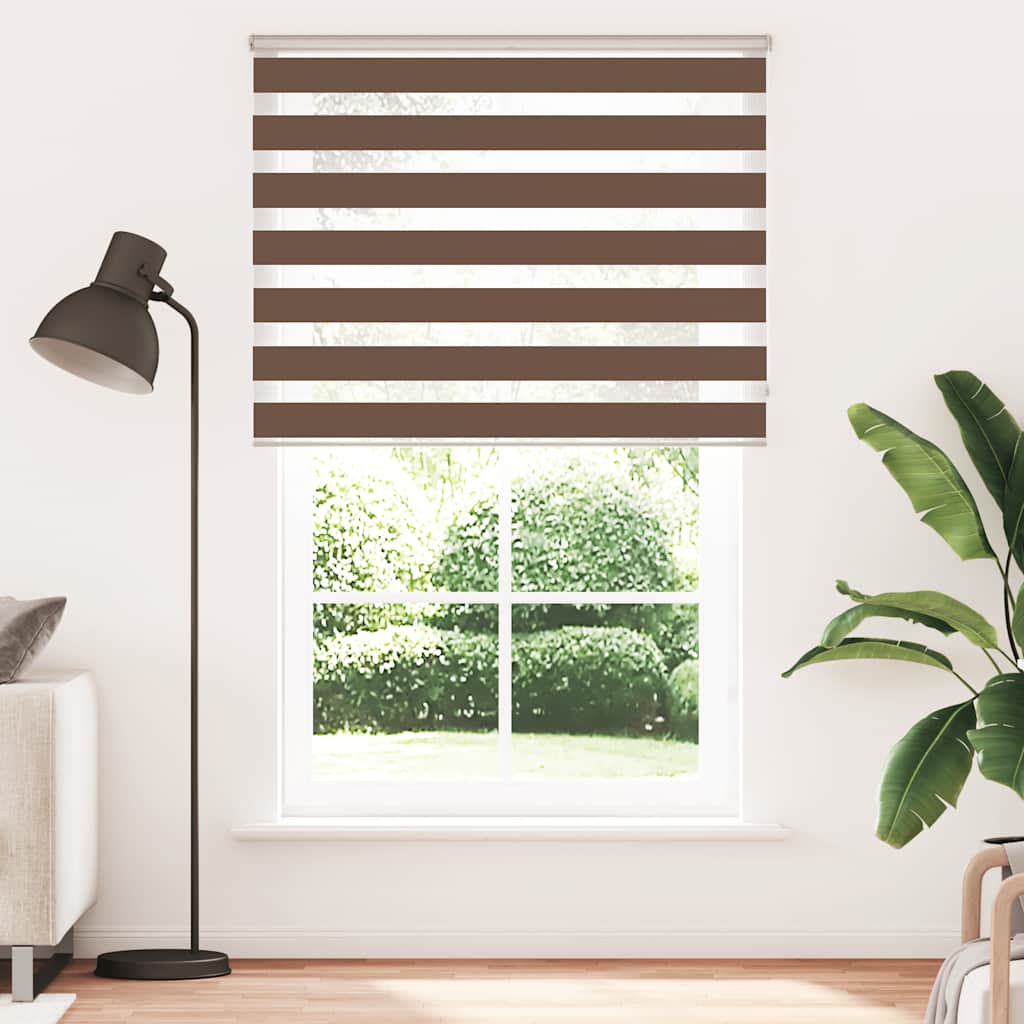 Store double marron 145x200 cm Largeur du tissu 140,9 cm Polyester