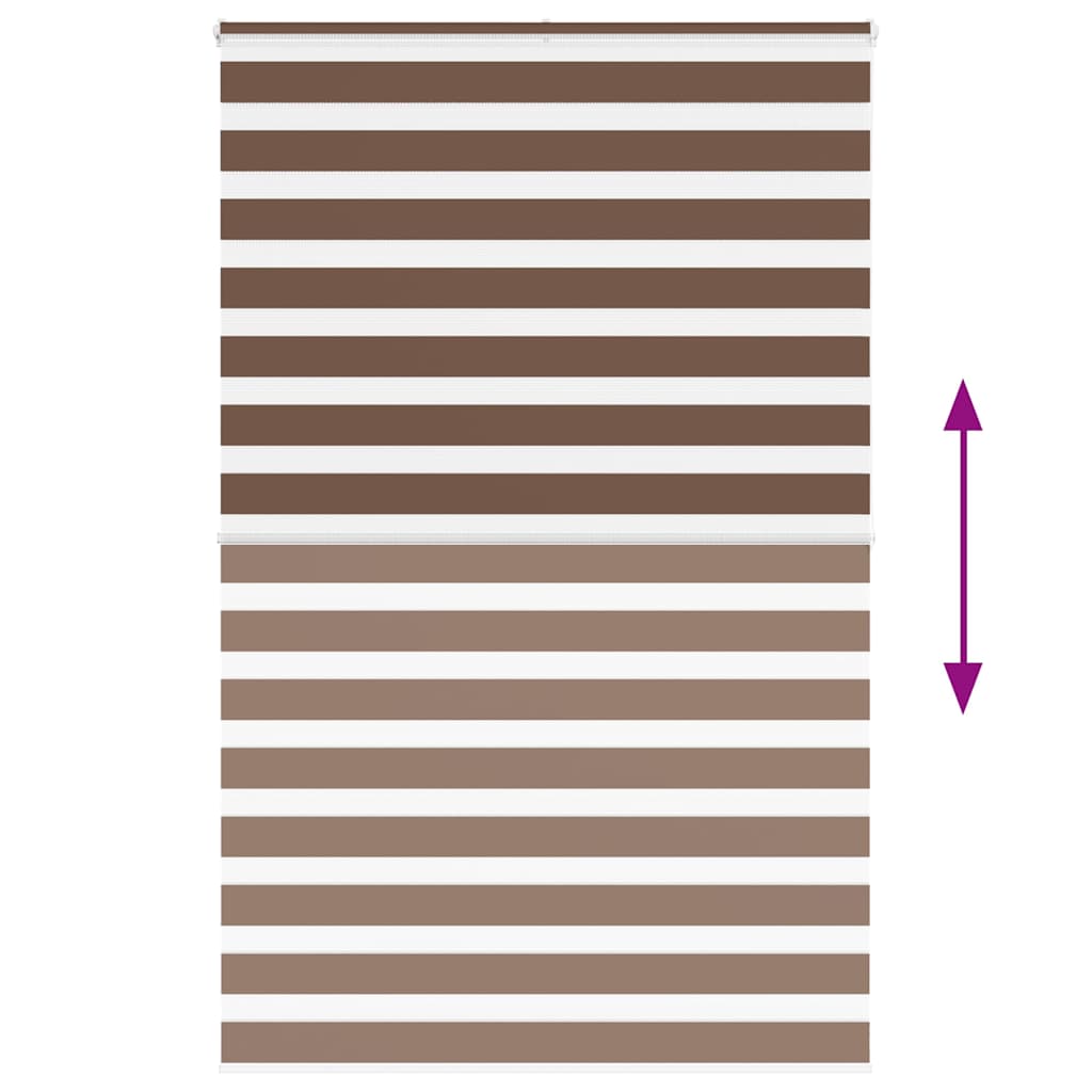 Store double marron 145x200 cm Largeur du tissu 140,9 cm Polyester