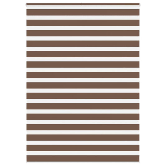 Store double enrouleur marron 155x200 cm largeur tissu 150,9 cm polyester