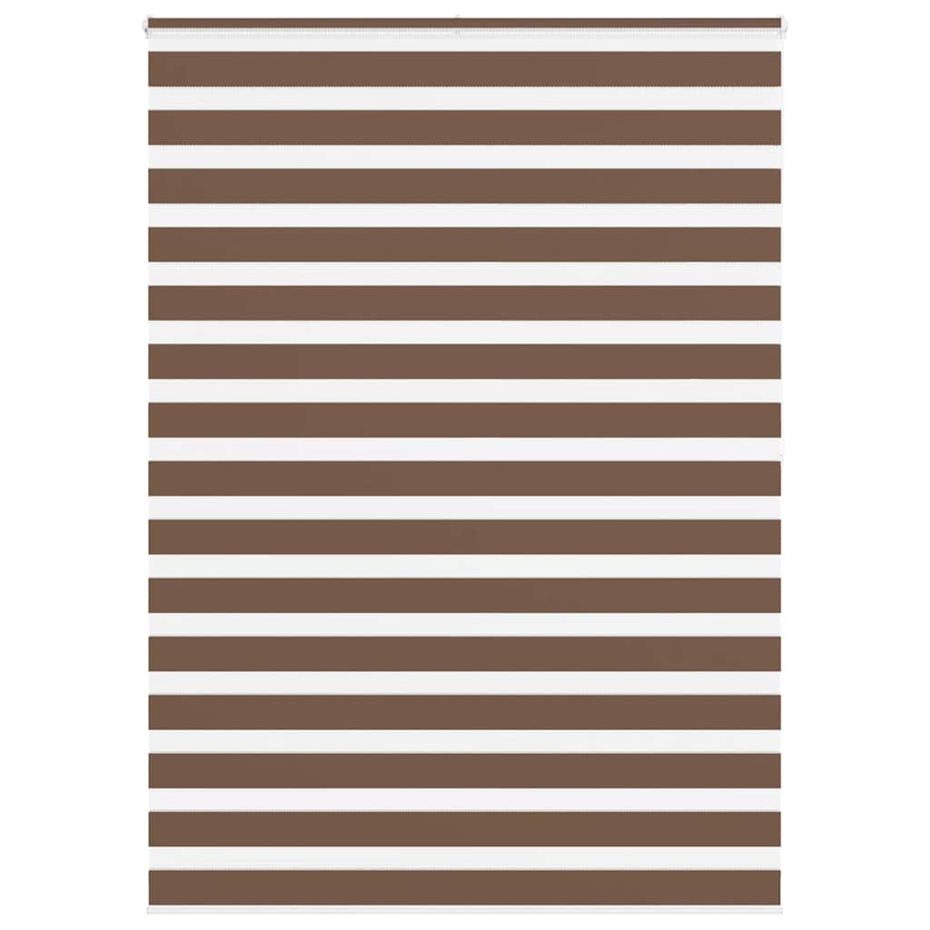 Store enrouleur double marron 160x200 cm Largeur tissu 155,9 cm Polyester