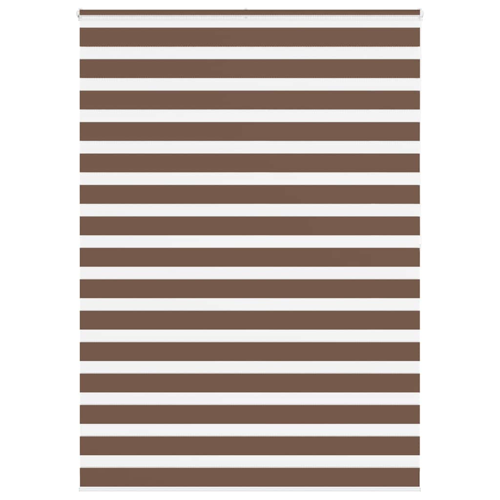 Store double marron 165x200 cm largeur tissu 160,9 cm polyester