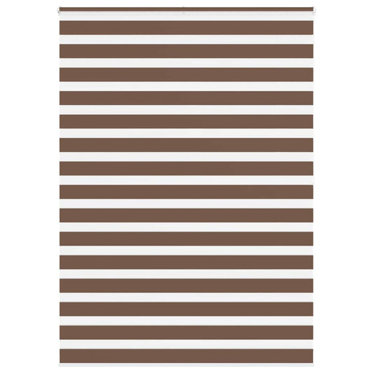 Store double marron 165x200 cm largeur tissu 160,9 cm polyester