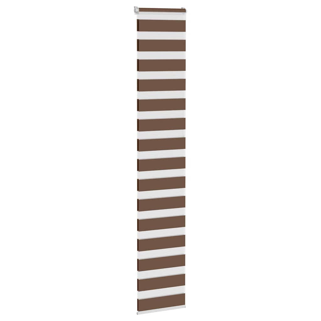 Store double marron 40x230 cm largeur du tissu 35,9 cm polyester