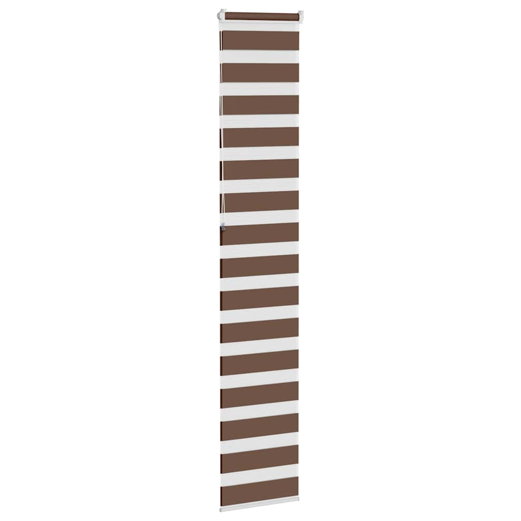 Store double marron 40x230 cm largeur du tissu 35,9 cm polyester