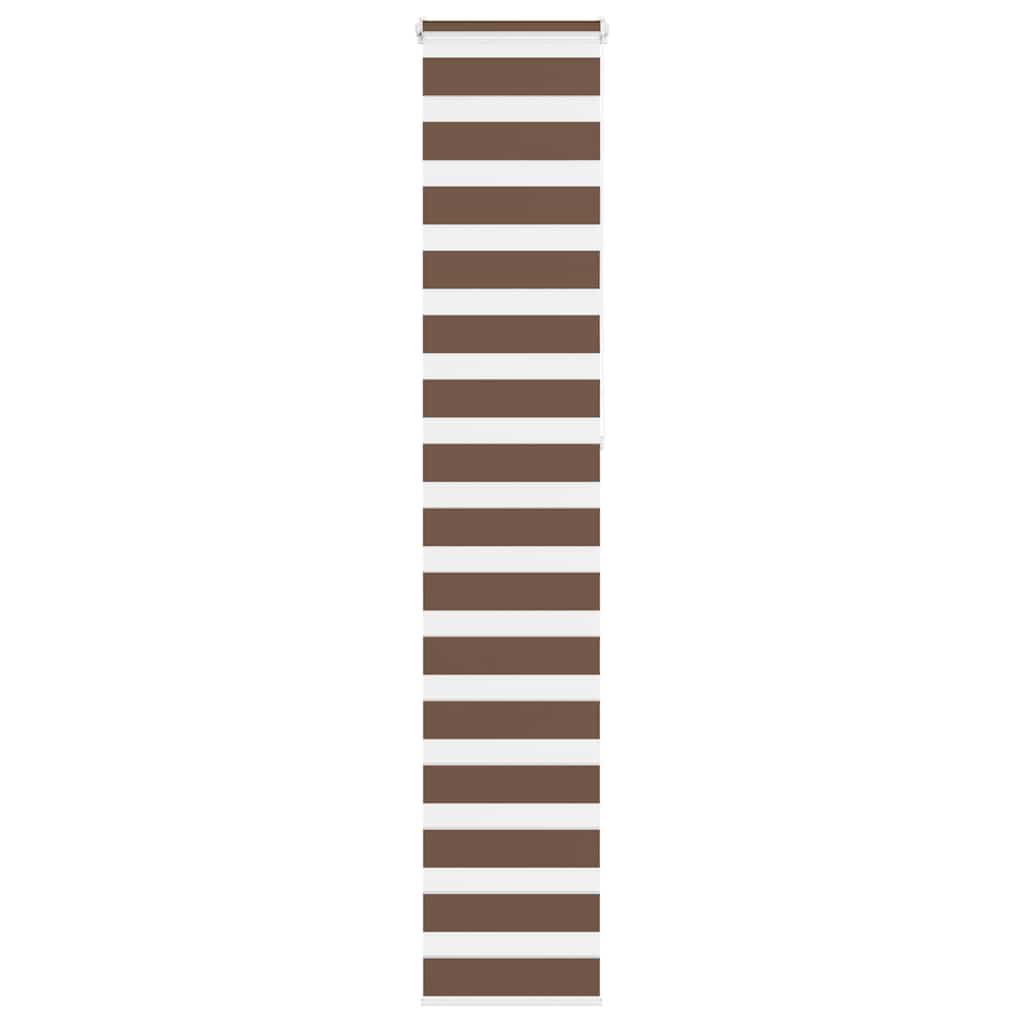Store double marron 45x230 cm largeur tissu 40,9 cm polyester