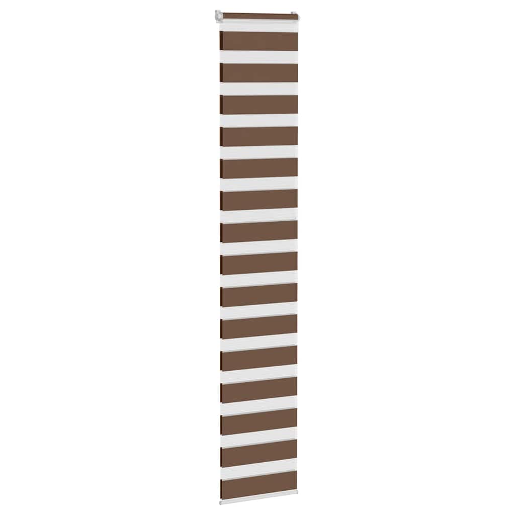 Store double marron 45x230 cm largeur tissu 40,9 cm polyester