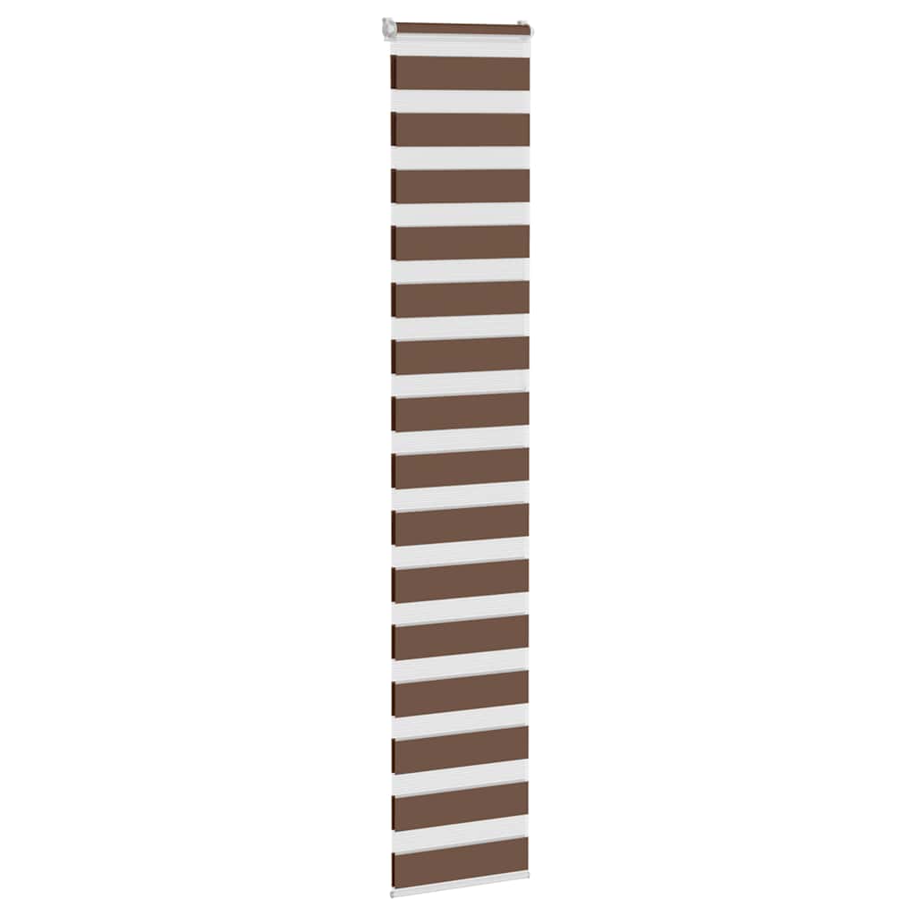Store double marron 50x230 cm largeur du tissu 45,9 cm polyester