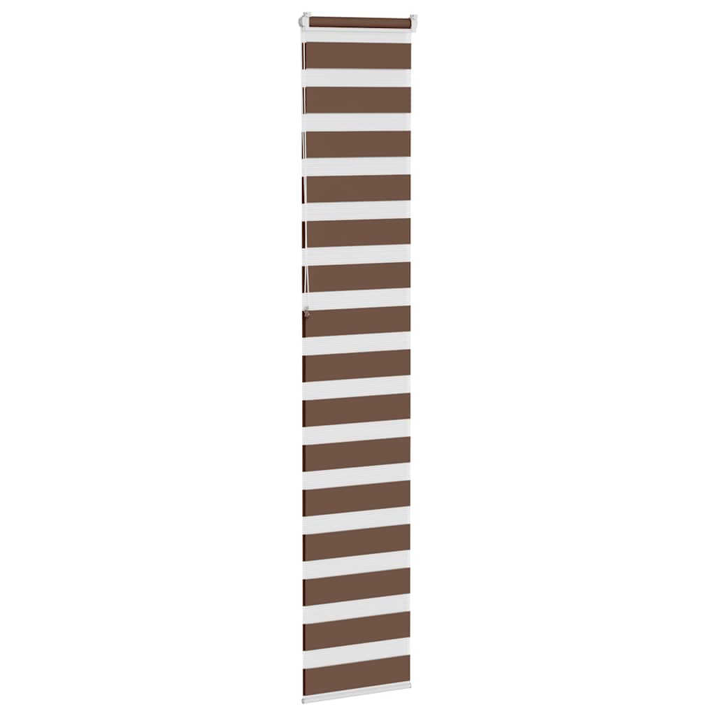 Store double marron 50x230 cm largeur du tissu 45,9 cm polyester