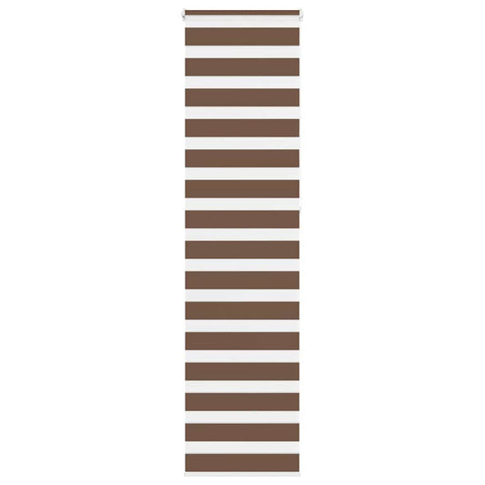 Dual Roller Blind Brown 55x230 cm Fabric Width 50.9 cm Polyester
