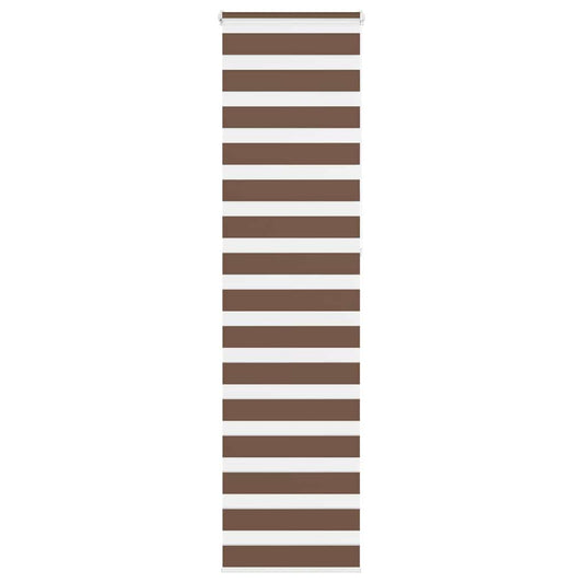 Store vénitien double marron 60x230 cm largeur tissu 55,9 cm polyester