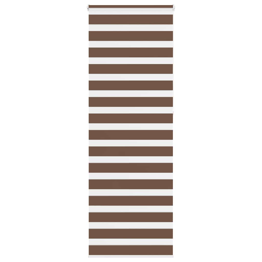 Store double enrouleur marron 80x230 cm largeur du tissu 75,9 cm polyester