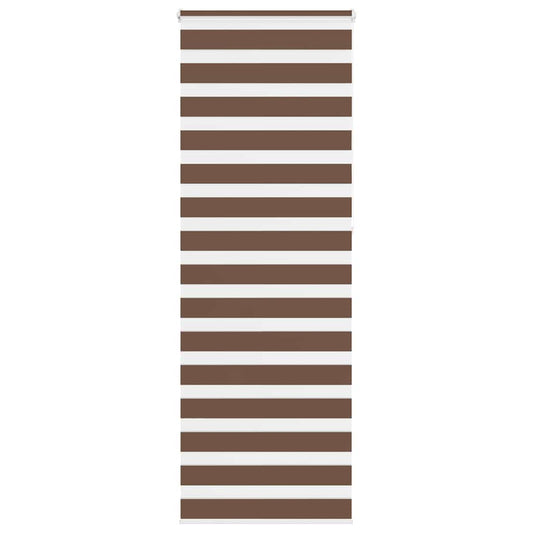 Dual Roller Blind Brown 80x230 cm Fabric Width 75.9 cm Polyester