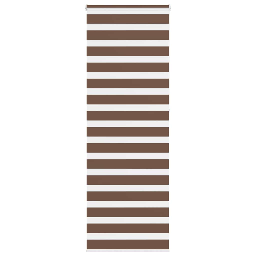 Dual Roller Blind Brown 85x230 cm Fabric Width 80.9 cm Polyester