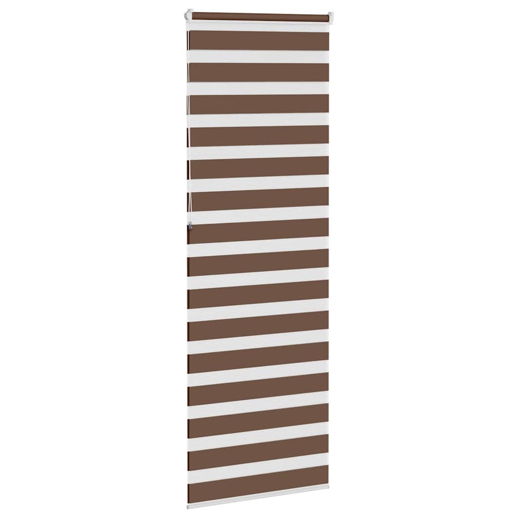 Dual Roller Blind Brown 85x230 cm Fabric Width 80.9 cm Polyester