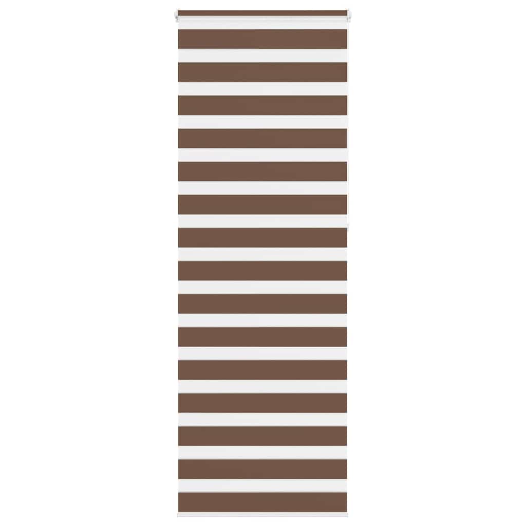 Dual Roller Blind Brown 90x230 cm Fabric Width 85.9 cm Polyester