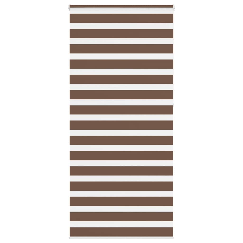 Store enrouleur double marron 95x230 cm largeur du tissu 90,9 cm polyester