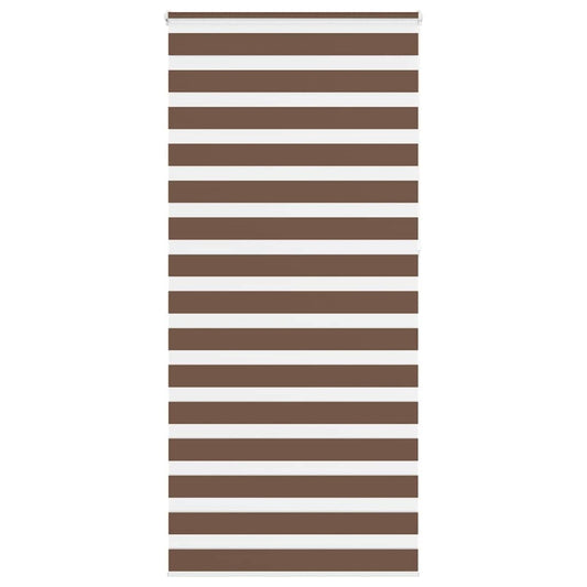 Store enrouleur double marron 95x230 cm largeur du tissu 90,9 cm polyester