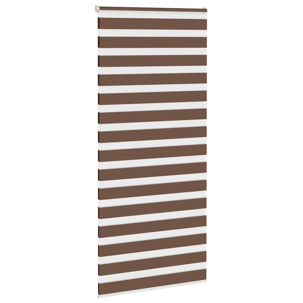 Store enrouleur double marron 95x230 cm largeur du tissu 90,9 cm polyester