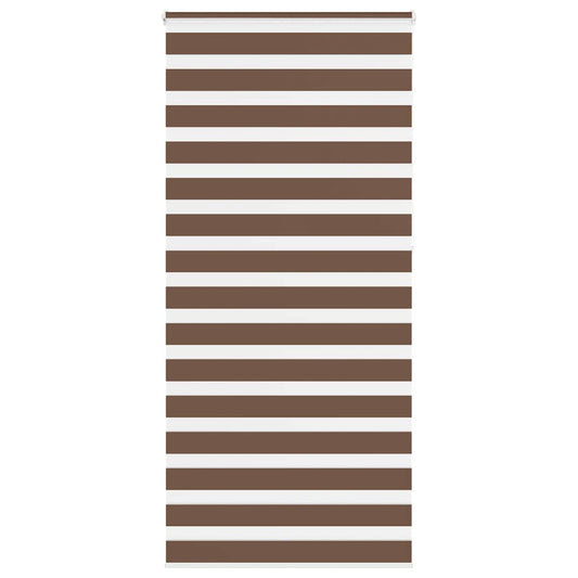 Double Roller Blind Brown 100x230 cm Fabric width 95.9 cm Polyester