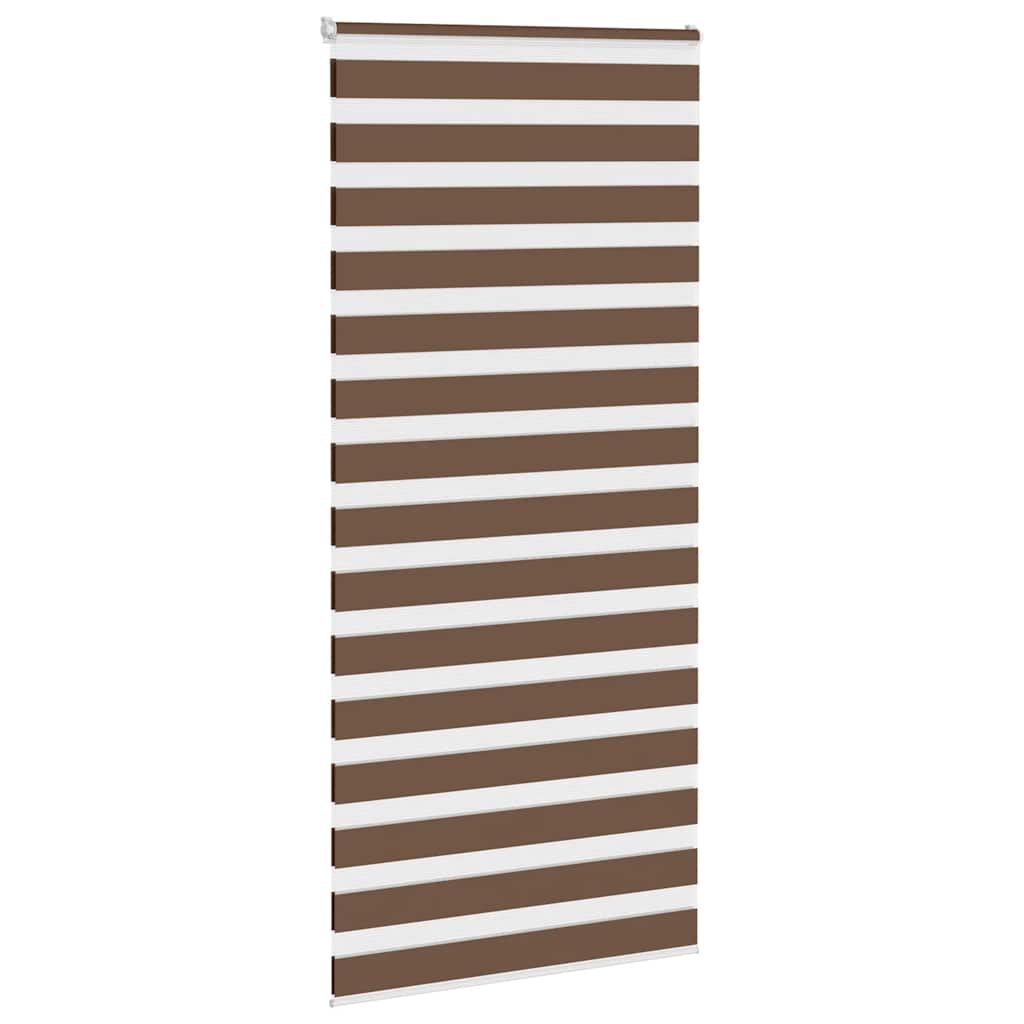 Store double enrouleur marron 105x230 cm largeur du tissu 100,9 cm polyester
