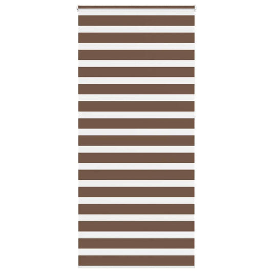 Double Roller Blind Brown 110x230 cm Fabric width 105.9 cm Polyester