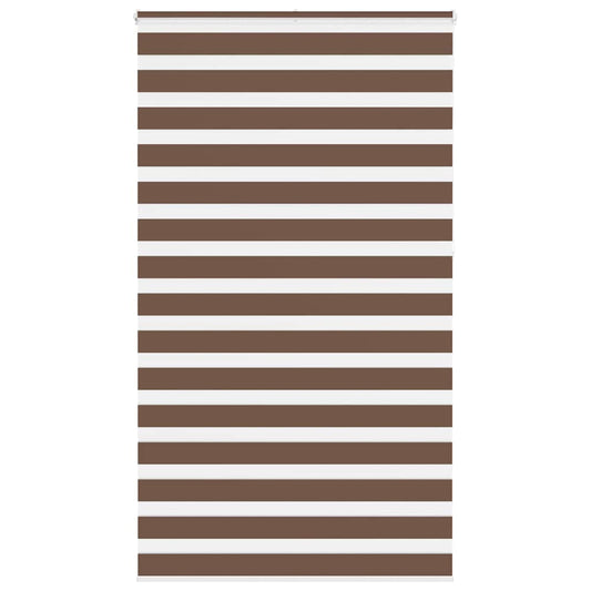 Store enrouleur double marron 120x230 cm largeur du tissu 115,9 cm polyester