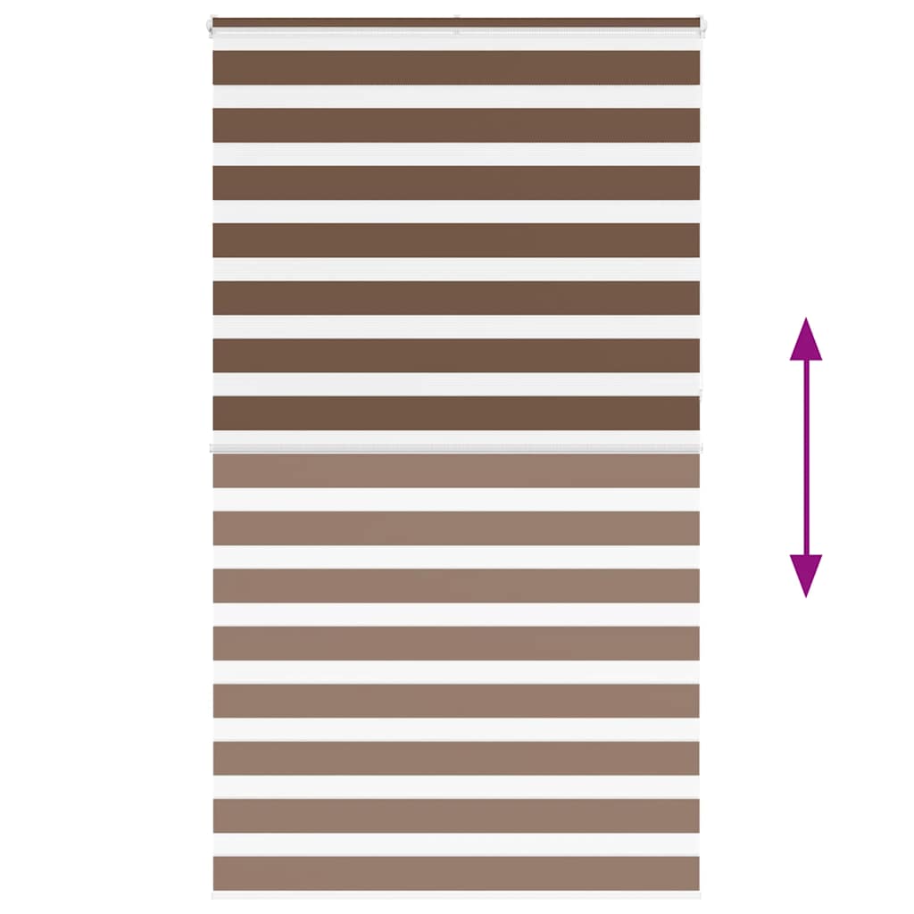 Store double marron 125x230 cm largeur du tissu 120,9 cm polyester