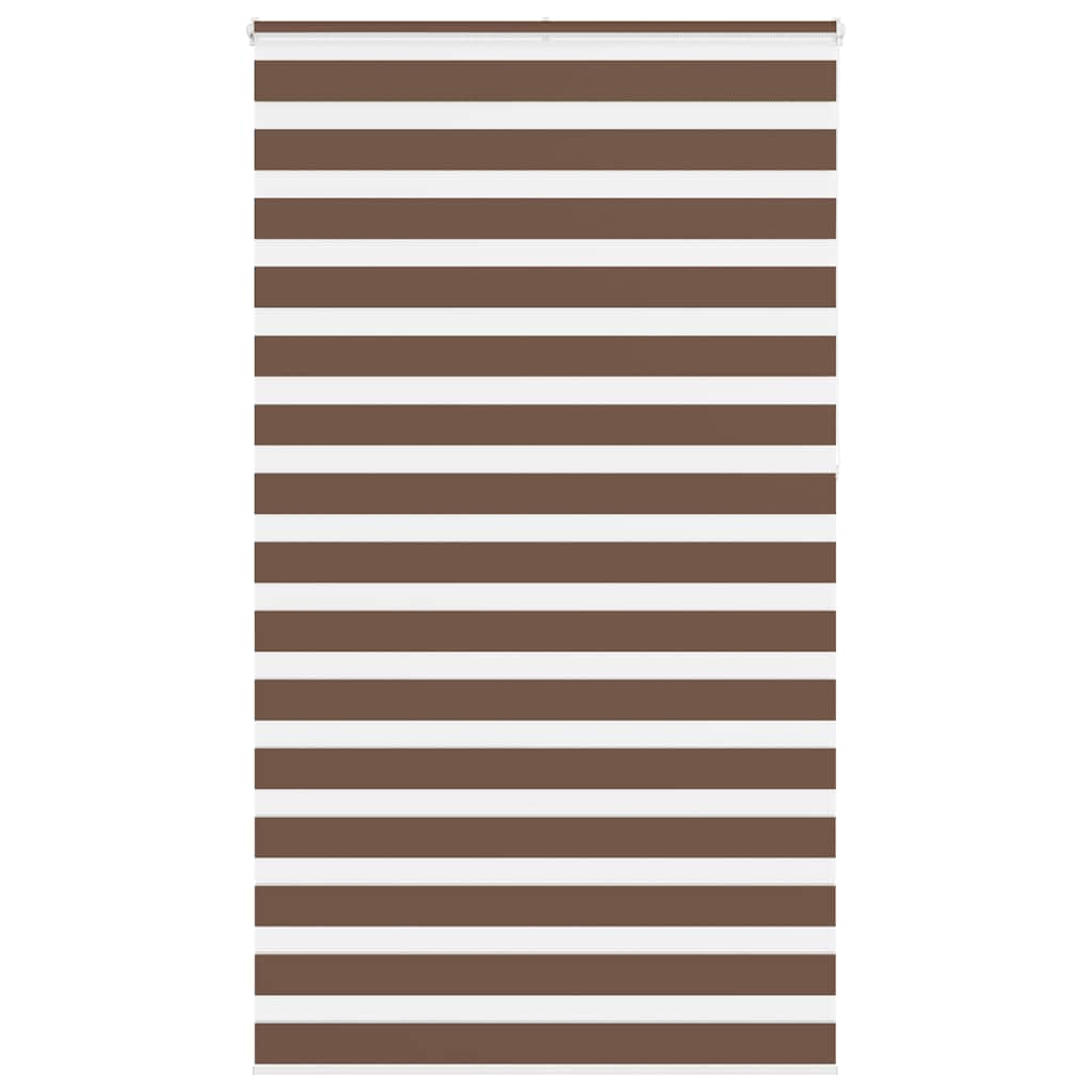 Double Roller Blind Brown 130x230 cm Fabric Width 125.9 cm Polyester