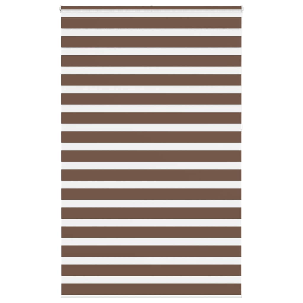Store enrouleur double marron 140x230 cm Largeur du tissu 135,9 cm Polyester