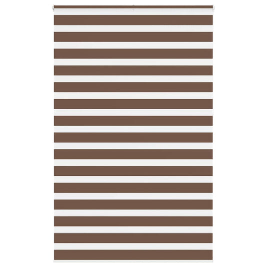 Store enrouleur double marron 140x230 cm Largeur du tissu 135,9 cm Polyester