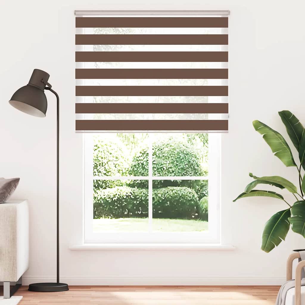 Store jour/nuit marron 145x230 cm Largeur du tissu 140,9 cm Polyester