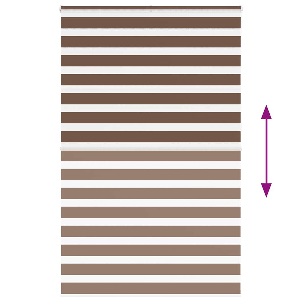 Store jour/nuit marron 145x230 cm Largeur du tissu 140,9 cm Polyester
