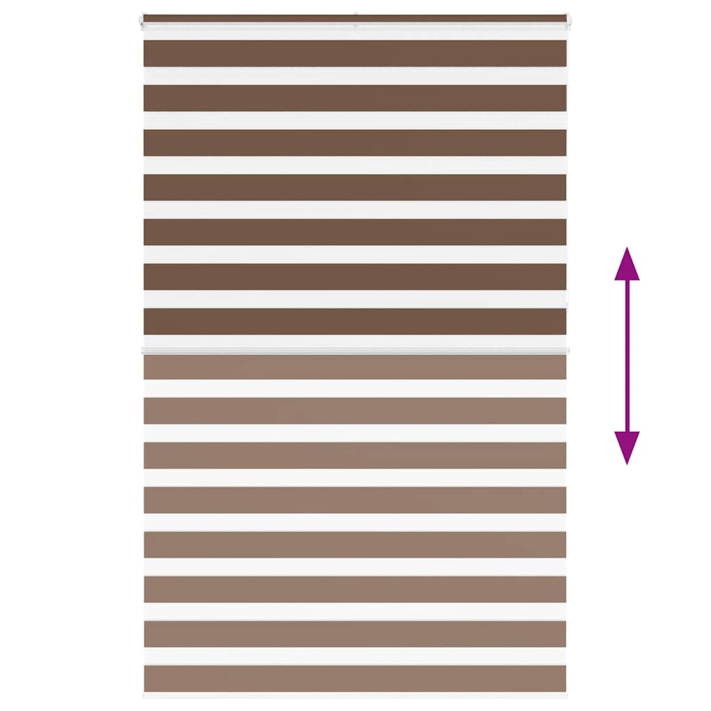 Store double enrouleur marron 150x230 cm largeur du tissu 145,9 cm polyester
