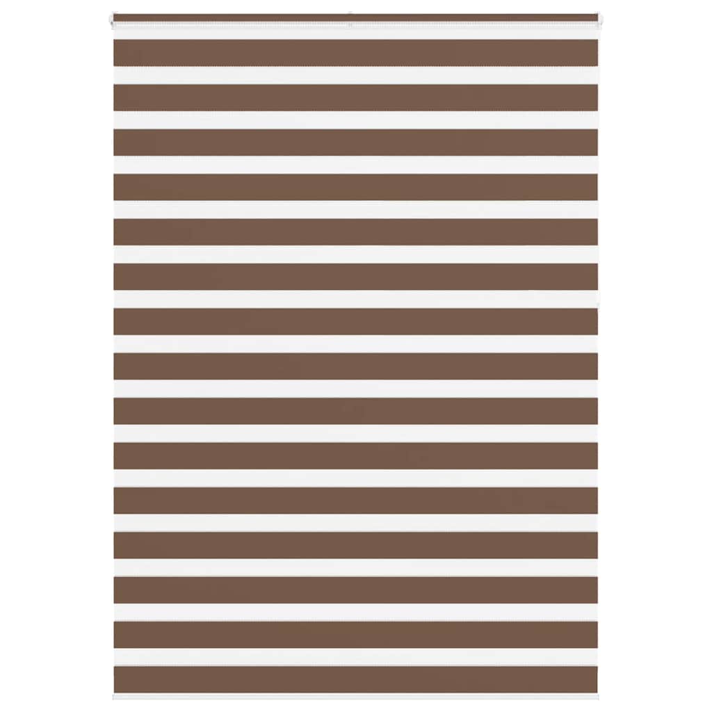 Store enrouleur double marron 155x230 cm largeur du tissu 150,9 cm polyester