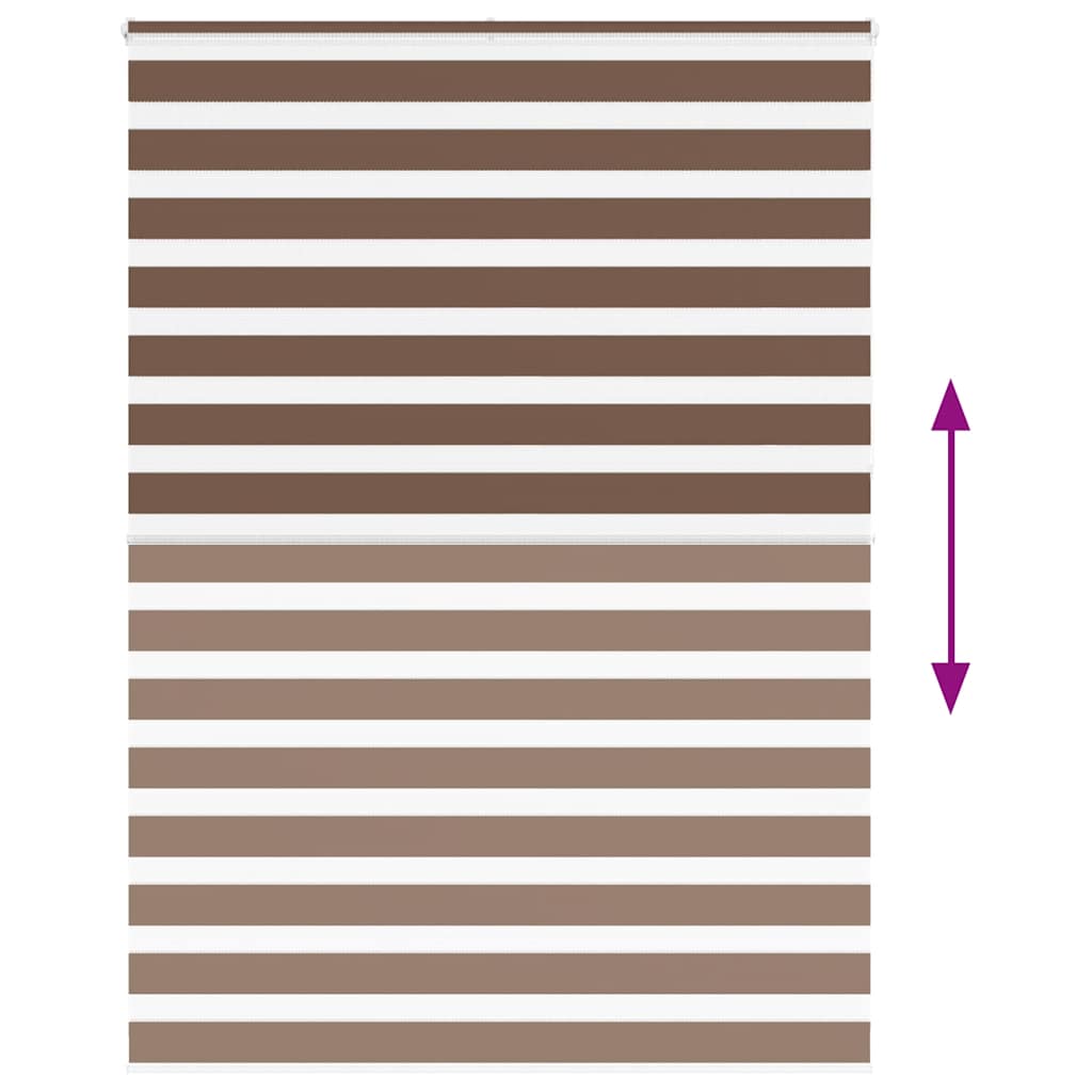 Store enrouleur double marron 160x230 cm largeur du tissu 155,9 cm polyester