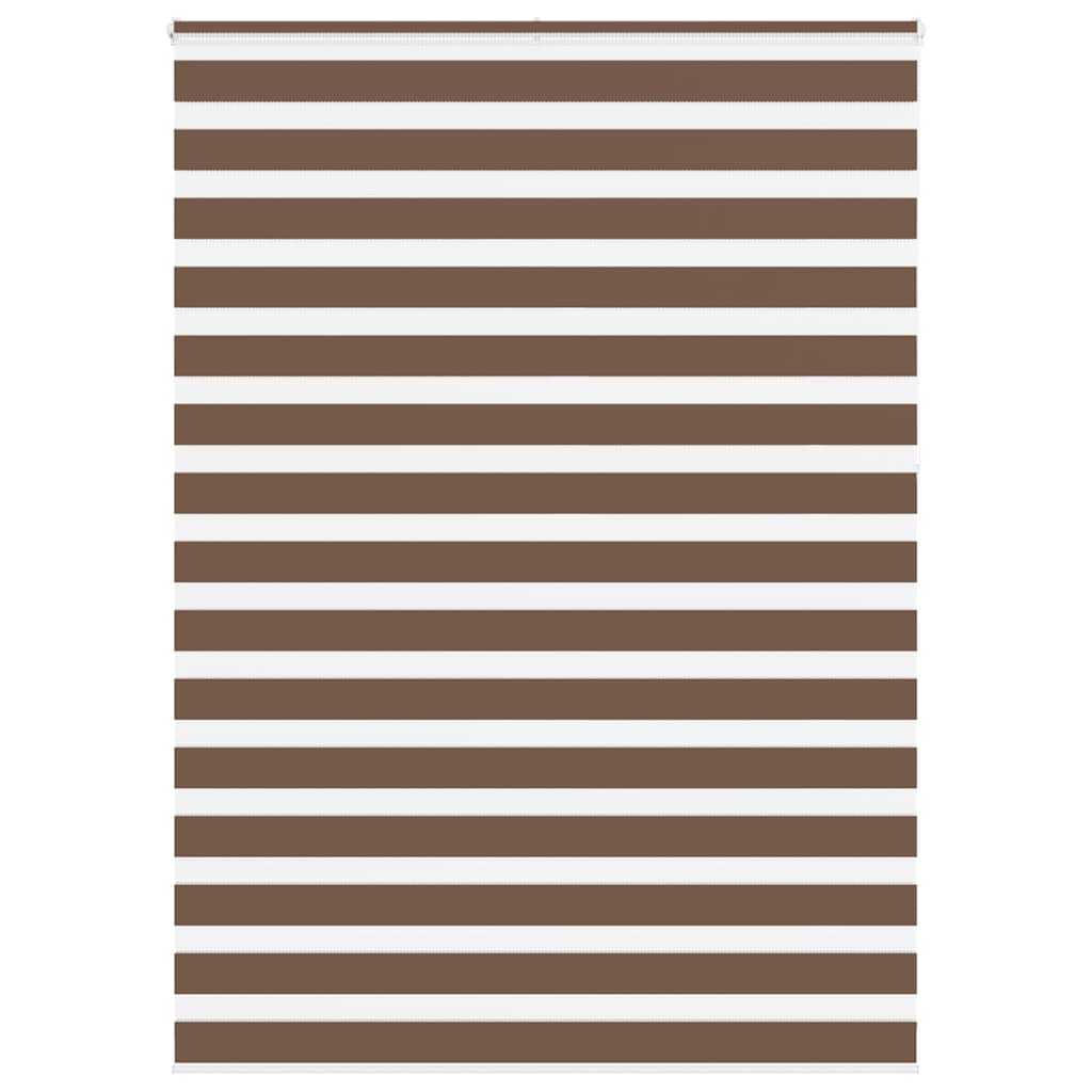 Store enrouleur double marron 165x230 cm largeur du tissu 160,9 cm polyester